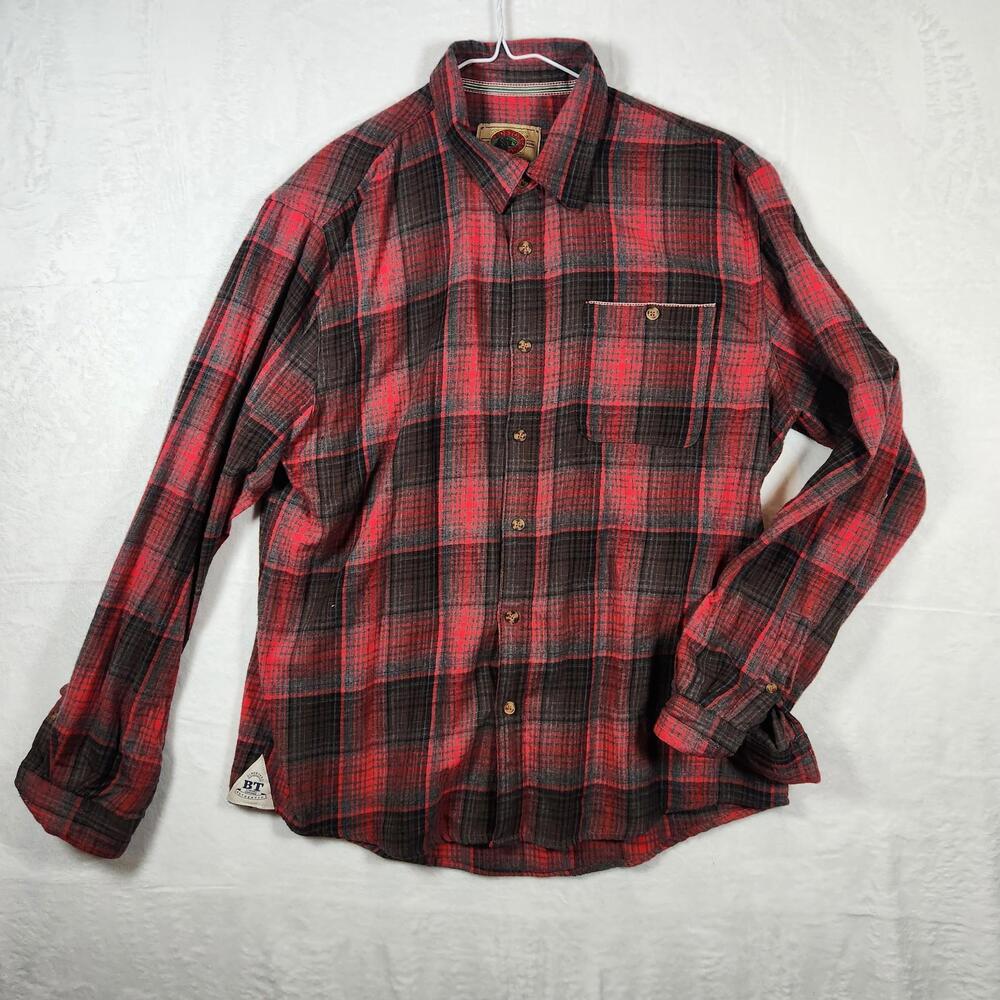 Boston Traders‎ Plaid Flannel Shirt Mens Size XL